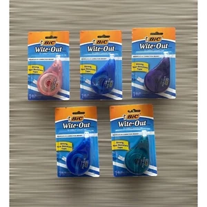 5 Pack Bic Wite-Out EZ Correct Correction Tape NEW - Picture 1 of 2