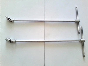SET CHIAVI A T SNODATE LUNGHE 45 CM.PER BUSSOLE ATTACCO QUADRO DA 1/2 " e 1/4 " - Foto 1 di 1