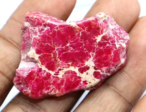 Natural 62 Ct Arizona Spider Web Pink Turquoise Rough Slab Certified Gemstone - Picture 1 of 7