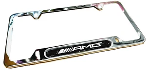 Chrome license plate frame - AMG - Bild 1 von 3