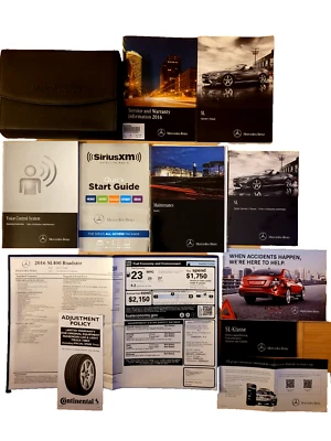 SL400 Roadster 2016 Mercedes Benz manual del propietario bolsa de cuero pegatina de ventana Foto 1 de 4