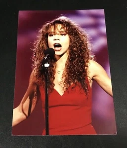 Original 1990 Mariah Carey Press Photo Wire Vintage Rare Color Photograph Music - Picture 1 of 2