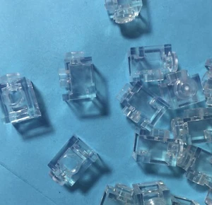 Lego 20 New Pieces Trans-Clear Brick Modified 1x1 with Headlight (4070) - Picture 1 of 2