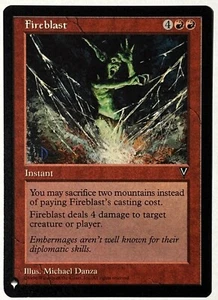 MTG Visions (VIS) Fireblast - NM Pack Fresh - Common - The List - Picture 1 of 1