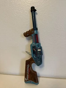 RARE! Tada Atom Tin Tommy Kick Gun Vintage Japanese, Works Great Colors! - Picture 1 of 24