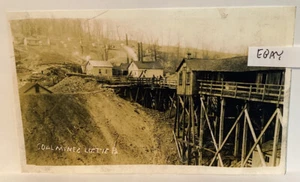 EARLY LISTIE MINING CO PA COAL MINE SOMERSET COUNTY TIPPLE HOUSES + NEW POSTCARD - Picture 1 of 1