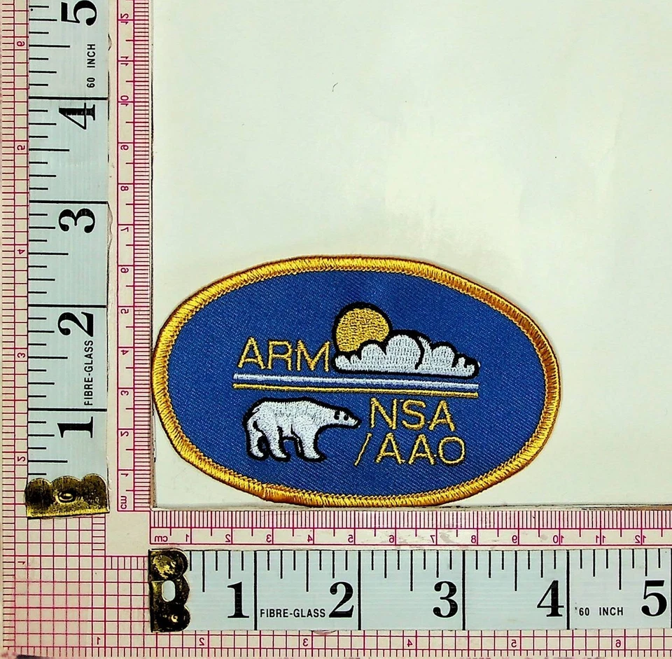 ARM NSA / AAO North Slope Alaska Adjacent Arctic Ocean Jacket Vest Patch Badge - Image 1 of 1