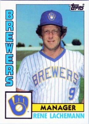 1984 Topps Traded #67T Rene Lachemann MG Milwaukee Brewers - Image 1 of 2