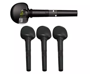 NEW IN BOX SET Wittner Finetune Tuning Pegs VIOLA Fine Tune 8.6 mm 4 Pack BLACK - Picture 1 of 5