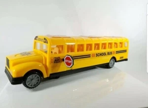 "Autobús escolar musical multidireccional autobús escolar juguetes luz LED 11" de largo ¡Nuevo!¡! - Imagen 1 de 11