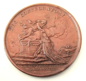 FRANCE-1775- KING LOUIS XVI 'S CORONATION IN THE CITY OF REIMS - COPPER - Picture 1 of 2