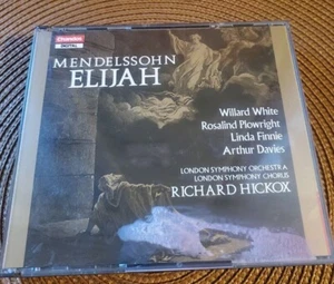 Mendelssohn "Elijah" Oratorio Op. 70 - Hickox cond London Symphony 1989 - 2 CDs - Foto 1 di 6