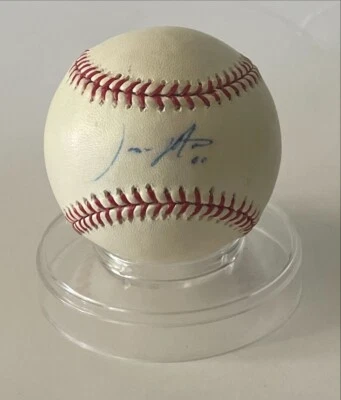 杰森·莫特 30 亲笔签名单张签名官方大联盟棒球 — 第 1/2 张图片