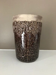 Terra Cotta Vase Pot Planter Urn - Glazed Terracotta Brown - NEW! FREE SHIP!! - Picture 1 of 2