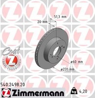 2x A.B.S Bremsscheibe Bremsscheiben Satz Bremsen COATED Hinten 18582