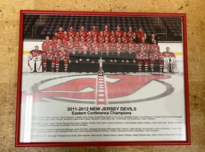 2011-2012 NHL NEW JERSEY DEVILS OFFICIAL framed TEAM PHOTO Brodeur Stevens - Picture 1 of 6