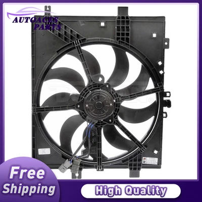 Engine Cooling Fan Assembly Dorman OE Solutions Fits Nissan Note 2014 2015-2018 - Image 1 of 2