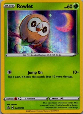 Rowlet - Promo SWSH: Sword & Shield Promo Cards SWSH220 NM - Image 1 of 2