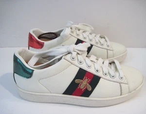 GUCCI Ace Bee White Women's Sneakers Size 36 - Picture 1 of 7