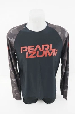 NEW! Pearl Izumi Elevate Long Sleeve MTB Jersey Men's Medium Black Camo - Image 1 of 3