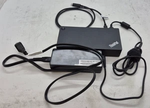 Lenovo ThinkPad Dock USB-C DK1633 con alimentatore punta sottile + cavo USB-C - Foto 1 di 12