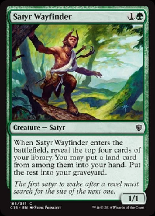 Satyr Wayfinder - Light Play MTG Commander 2016 Edition - Image 1 of 1