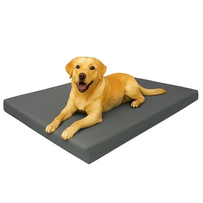 Waterproof Pet Bed Cushion Pet Mat for Dog Cat Removable & Washable Zipped Cover - Image 1 of 4