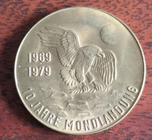 Medaille 10 Jahre Mondlandung 1969 bis 1979 - Bild 1 von 2