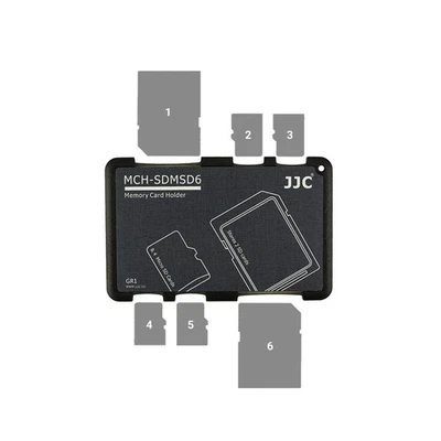 Memory Card Case Anti-Shock SIM Card holder for SD Micro SD TF Cards Hard Shell - Image 1 of 4