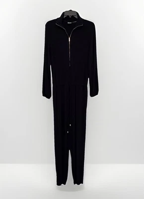 Traje Jogger CHICO'S Travelers para Mujer Talla 1 Negro Cremallera Bolsillos Frontales Salón Comodidad Foto 1 de 4