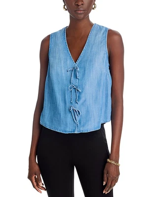Bella Dahl Sleeveless Bow Front Top MSRP $128 - Image 1 of 3