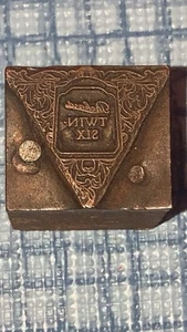 Packard Twin Six Letterpress Printers Block - Picture 1 of 3