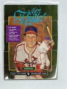 Mini rompecabezas Donruss Stan Musial 1988 Salón de la Fama Diamond King - Imagen 1 de 2