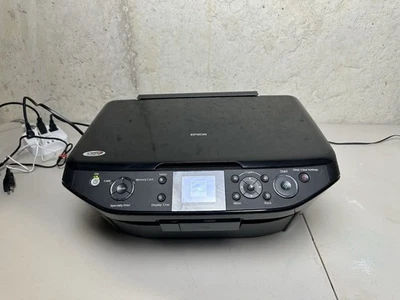 Epson Stylus Photo RX595 All-In-One Inkjet Printer CD Photo Works TESTED - Image 1 of 4