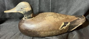 Handgeschnitzt Holz Alt Antik Ente Vogel Jagd Köder Schnitzerei Amerikanische Holzkunst - Bild 1 von 18