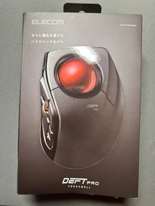 Elecom Deft Pro Trackball Mouse M-DPT1MR Wireless Ergonomic 8 Button Bluetooth - Picture 1 of 8
