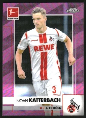 2020-21 Topps Chrome Bundesliga Pink Refractors #52 Noah Katterbach /75 - Image 1 of 2