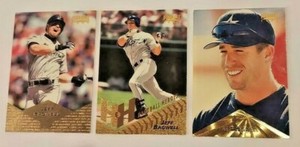 LOT (3) DIFFRENT 1996 PINNACLE JEFF BAGWELL HOUSTON ASTROS #10, #259, & 1997 #76