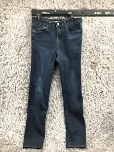 Express Slim Straight Jeans Größe 32x34 Herren Mid Rise Dark Wash Blau - Bild 1 von 11