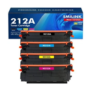Kasety z tonerem 212A 4-pak: (z chipem) kompatybilne z HP 212A 212X W2120A ... - Zdjęcie 1 z 7