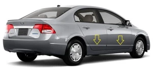 Chrome Door Side Belt Molding Moulding Body Trim for Honda Civic 2006-2011 - Picture 1 of 2