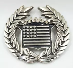 Famous Cadillac Stars Stripes Patriotic Cadillac Emblem USA Metal 8387 - Bild 1 von 7