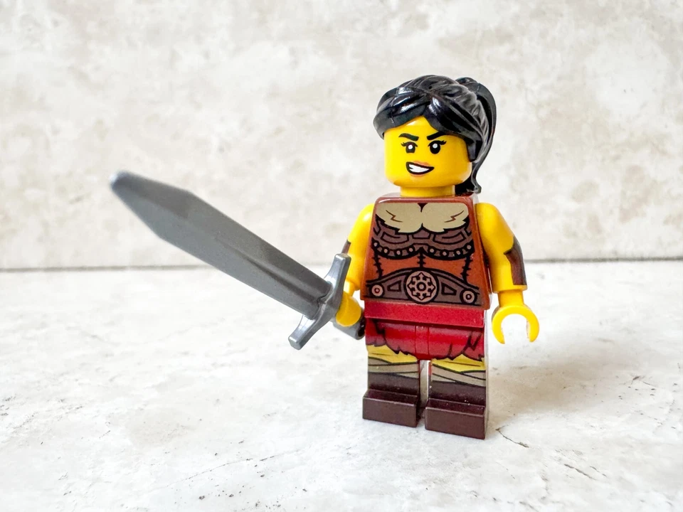 LEGO Castle Fantasy Xena Principessa Guerriera Grecia Amazzone Minifigure MOF - Immagine 1 di 1