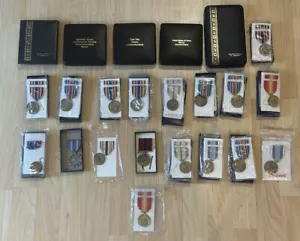 Lot of 23 Authentic U.S. Military Service Medals & Ribbons Rare Collector’s Set - Picture 1 of 2