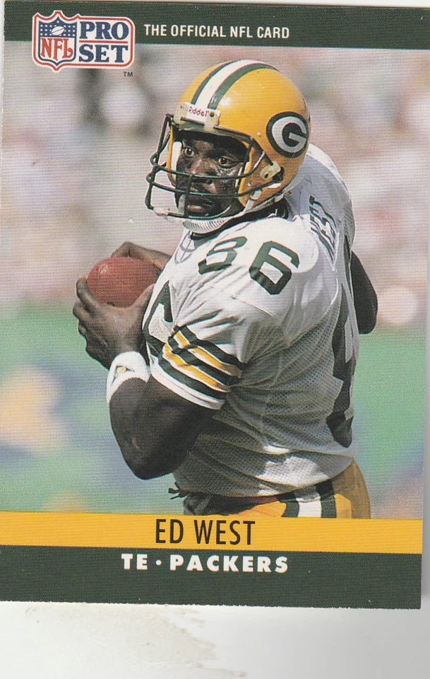 FREE SHIPPING-MINT-1990 Pro Set  #115 Ed West packers - Image 1 of 1