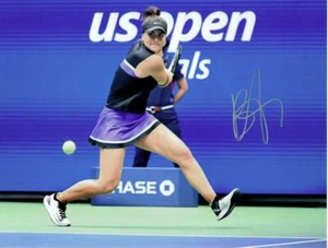 Bianca Andreescu Autographed 2019 US Open Finals Tennis Action 8x10 Photo - Picture 1 of 1
