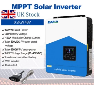 Inverter Solare Fuori Rete 6.2KW 2.2KW Regolatore MPPT Wifi Doppia Uscita - Foto 1 di 21