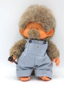 Original Monchhichi Sekiguchi Figur Puppe mit Pfeife 20cm retro vintage 1974 - Bild 1 von 8
