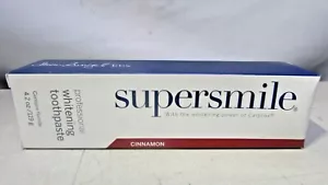SUPERSMILE professionelle zahnaufhellende Zahnpasta 4,2 Unzen NEU Zimt 03/21 - Bild 1 von 5
