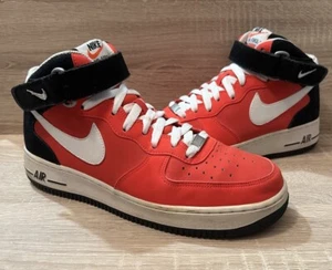 Nike Air Force 1 Mid '07 ‘Light Crimson’ Red Trainers Men's (UK 8) 315123-605 - Picture 1 of 18
